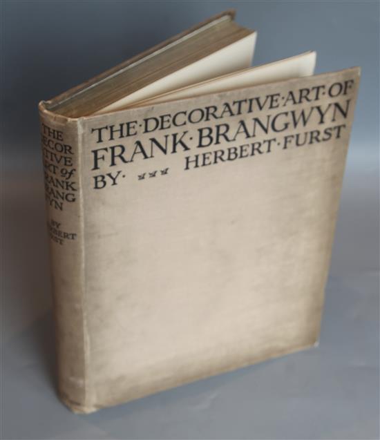 Furst, Herbert, Ernest, Augustus - The Decorative Art of Frank Brangwyn, 4to, cloth, with 33 colour plates,